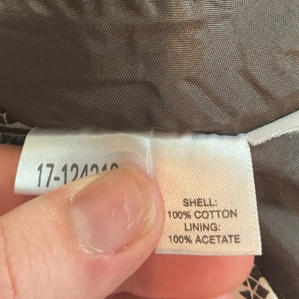 Vintage Loft Womens Y2K Babydoll Dress Size 4 XS Brown Paisley Casual Fall Boho - Picture 8 of 9